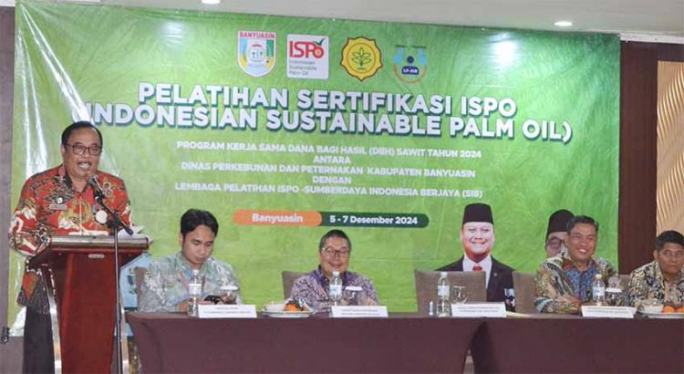 Pemkab Banyuasin dan PT SIB Gelar Pelatihan Sertifikasi ISPO