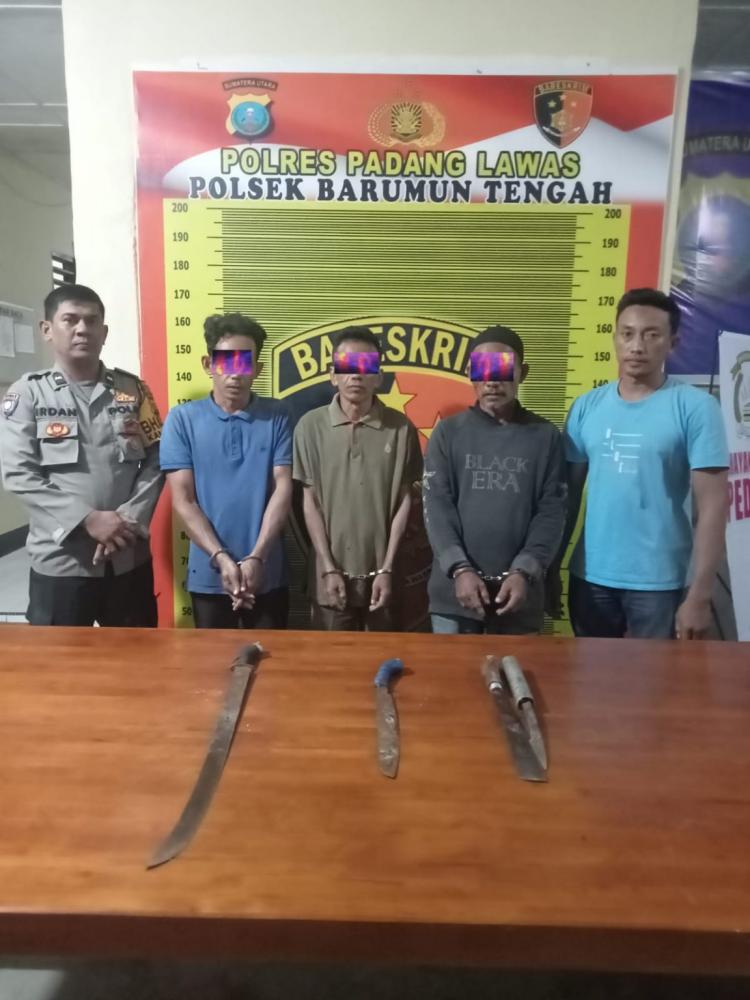 Serang Warga di Kebun Sawit, Tiga Pelaku Menyerahkan Diri