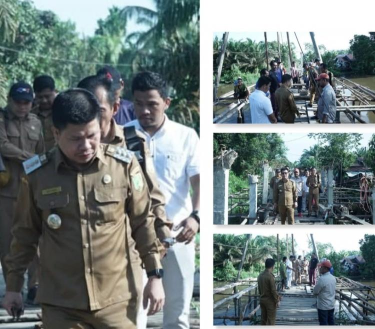 Jembatan Beton Non-APBD Dibangun di Lubuk Lagak