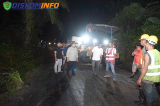 Berkat DBH Sawit, Jalan di Desa ini Pertama Kali Diaspal Sejak Merdeka