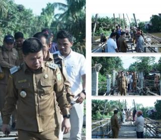 Jembatan Beton Non-APBD Dibangun di Lubuk Lagak