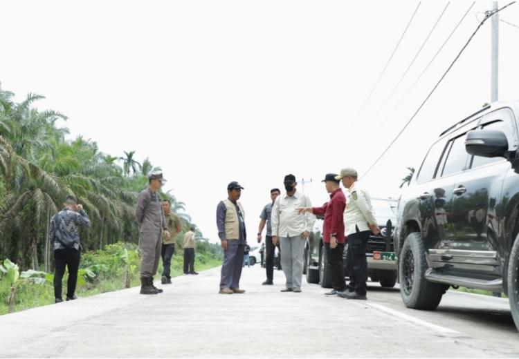 Proyek Jalan Didanai DBH Sawit Hampir Rampung, Cuaca Jadi Kendala