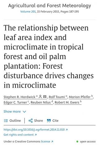 Profesor BRIN Ingatkan, Konversi Hutan Jadi Kebun Sawit Bisa Ubah Iklim Mikro