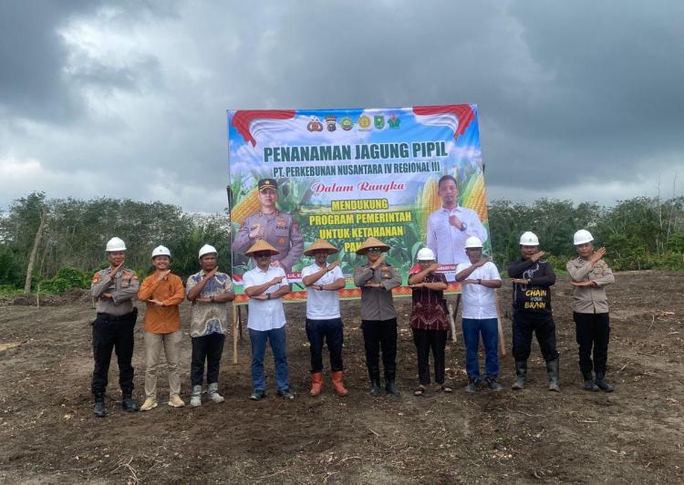 PTPN IV Regional III Bersama Polri Perkuat Ketahanan Pangan Melalui Budidaya Jagung