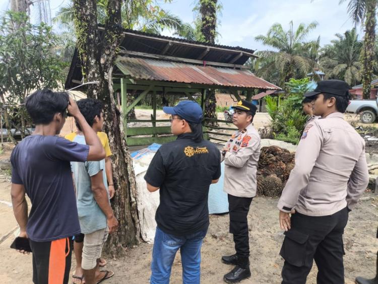 Cegah Pencurian Sawit, Polisi Sisir Toke dan Pengepul di Sekitar PT ANJ Siais