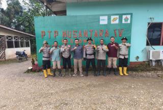 Polsek Meliau Jalin Sinergi dengan PTPN IV Regional V Jaga Kamtibmas