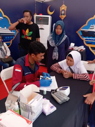 Posko Arus Balik PTPN IV PalmCo di Tol Pekanbaru-Dumai Diserbu Pemudik