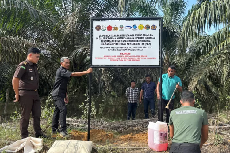 Satgas PKH Sita Sawit Ilegal di Bentang Alam Bukit Tigapuluh, Geopix Asia Acungi Jempol