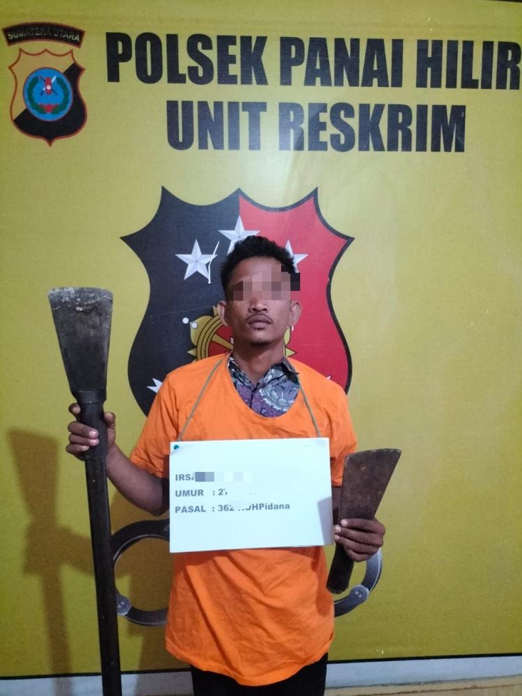 Pria Berusia 27 Tahun ini Nekat Curi Alat Panen Sawit dari Gudang Pupuk