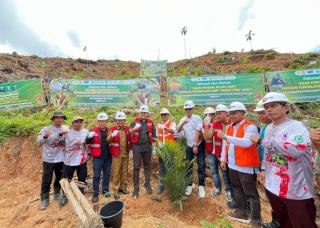 81 Hektar Lahan Peremajaan Sawit di Pulau Terbakar Ditanam Perdana