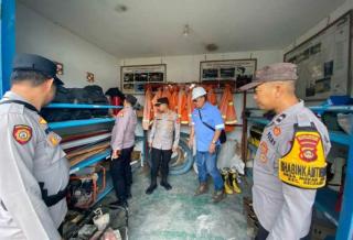 Polsek Keluang Periksa Kesiapan Perusahaan Sawit Hadapi Karhutla