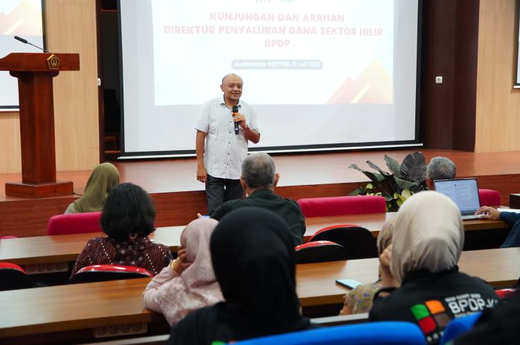 Direktur Penyaluran Dana Sektor Hilir BPDP Berikan Motivasi Untuk Mahasiswa INSTIPER Yogyakarta