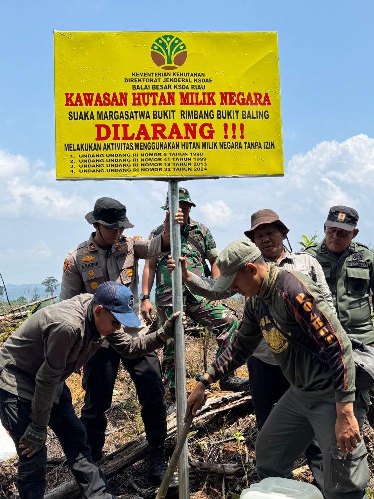 Patroli Gabungan Digelar Amankan Kawasan SM Bukit Rimbang Bukit Baling