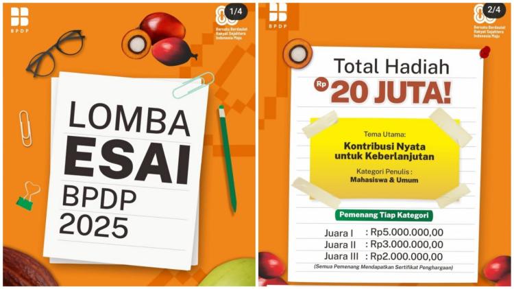 Mau Dapat Cuan dari Menulis? Ikutan Lomba Esai BPDP 2025 Sekarang
