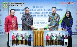 Ditalangi DBH Sawit, 3.200 Pekerja Sawit di Lamandau Dapat Perlindungan Jamsostek