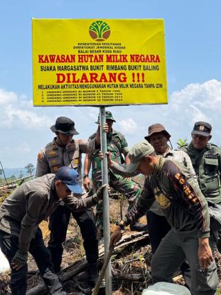 Patroli Gabungan Digelar Amankan Kawasan SM Bukit Rimbang Bukit Baling