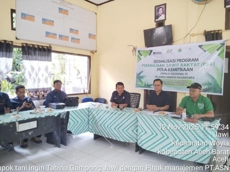 Kebun Gagal, Poktan Ingin Tabina Gampong Jawi Sepakat Bermitra dengan PT ASN