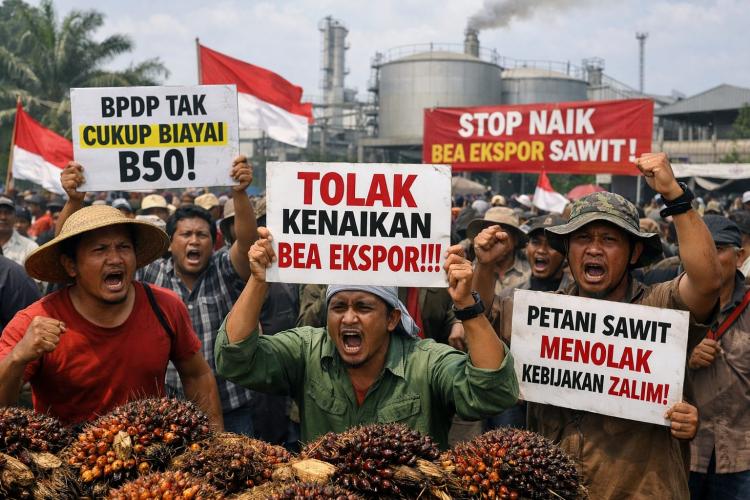 BPDP Tak Cukup Biayai B50, Petani Sawit Tolak Keras Rencana Kenaikan Bea Ekspor