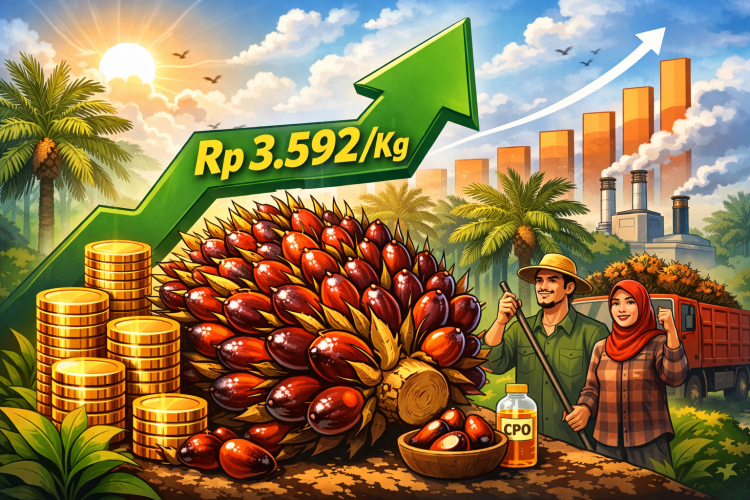 Harga Sawit di Jambi Melejit, TBS Usia Produktif Tembus Rp3.592 per Kg