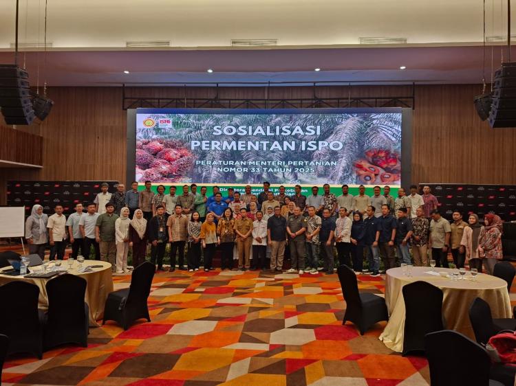 Gandeng 31 Perusahaan dan Asosiasi Sawit, Dirjendbun Kementan Sosialisasikan ISPO di Riau