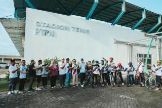 Karyawan PTPN IV Regional III Masifkan Gerakan Bike to Work, Dukung Efisiensi Energi