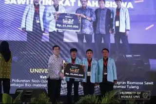 Olah Tankos untuk Obat Tulang, Mahasiswa UNS Raih Juara 2 Lomba Riset Sawit