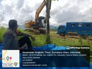 Land Clearing dan Penanaman Eucalyptus di Lahan Sengketa Dikawal Petugas Keamanan