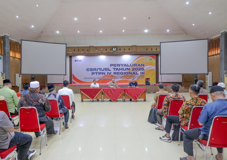 PTPN IV Regional III Salurkan Rp 3,6 Miliar TJSL Wujudkan SDG's dan Astacita