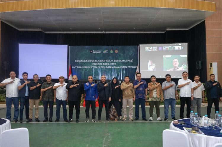 PTPN IV Regional 4 dan SPBUN Sosialisasikan PKB 2026–2027, Perkuat Hubungan Industrial Harmonis