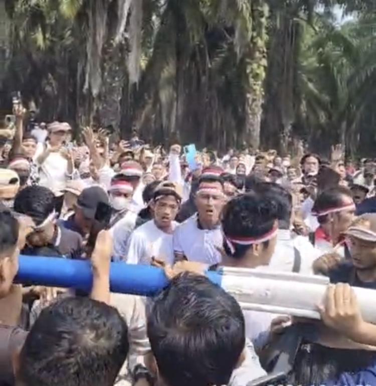 Beredar Video Bentrokan di Lahan Sawit di Rohul Riau, Sejumlah Orang Terluka