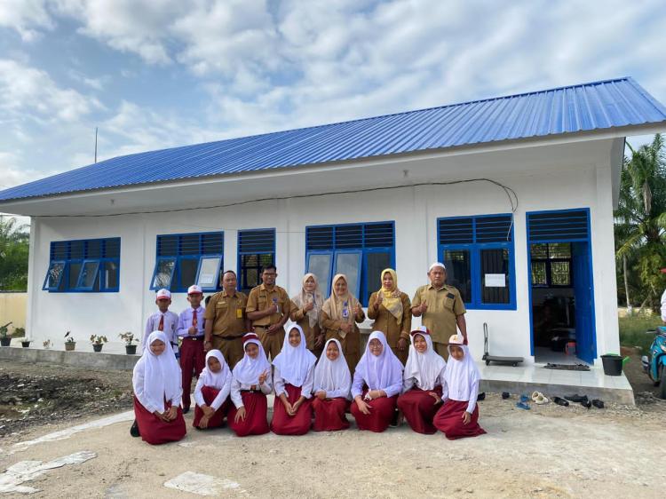 Gerak Cepat PTPN IV PalmCo Bangun Kembali Gedung Sekolah Rokan Hulu Pasca Terbakar