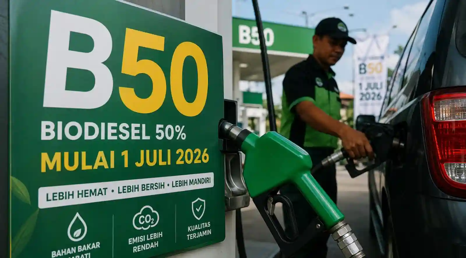 B50 Resmi Berlaku 1 Juli 2026, Ini Bocoran Harga per Liternya
