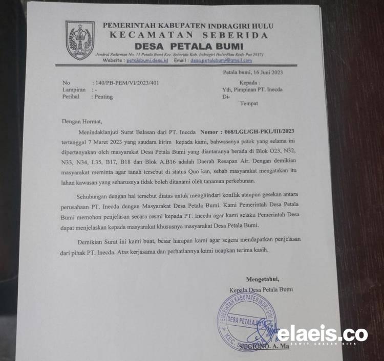 Kawasan Resapan Air PT Inecda Dipersoalkan, Masalahnya Merembet ke HGU