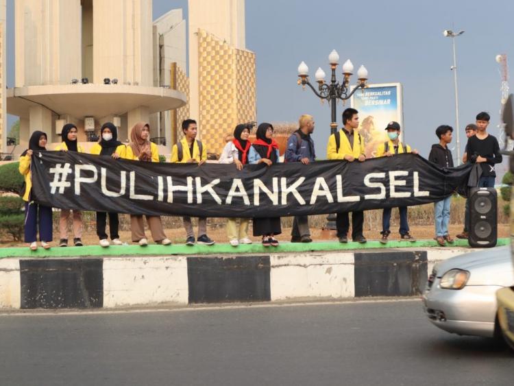 Peringati Hari Pangan Sedunia, Mapala Gramenia ULM Demo Tuntut 7 Hal ini ke Pemerintah