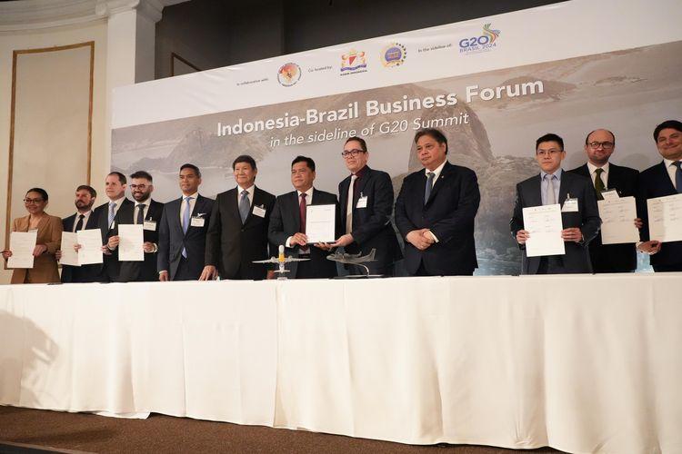 Pebisnis Indonesia-Brasil Teken MoU Senilai USD 2,8 Miliar