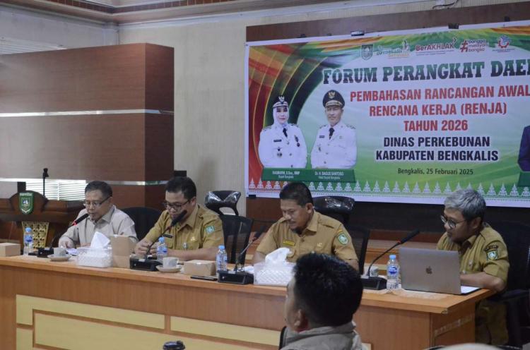 Libatkan Stakeholder Sawit, Disbun Bengkalis Bahas Renja 2026