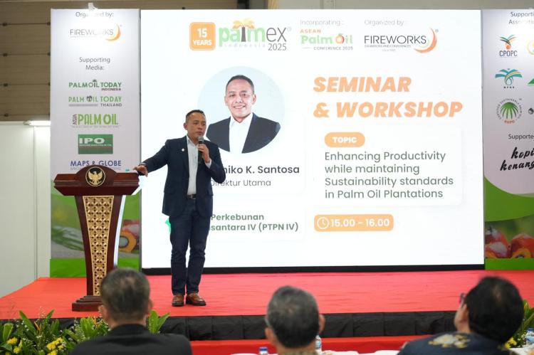 Jatmiko Berbagi Kunci Transformasi PalmCo di Palmex Internasional 2025