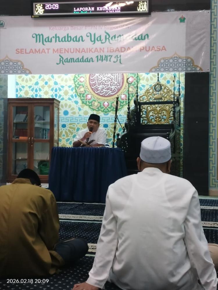 PTPN IV Regional IV Jambi Gelar One Day One Juz, Target 30 Kali Khatam Al-Qur'an Selama Ramadhan 1447 H