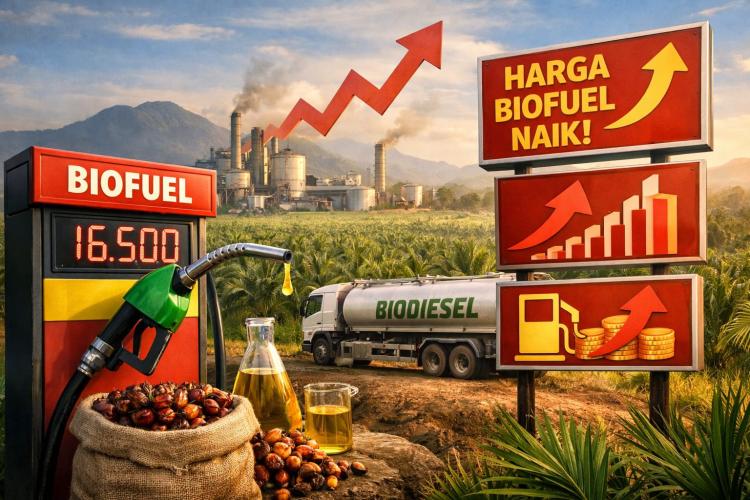 Harga CPO Tembus 4.628 Ringgit! Gejolak Timur Tengah Dorong Permintaan Biofuel Naik