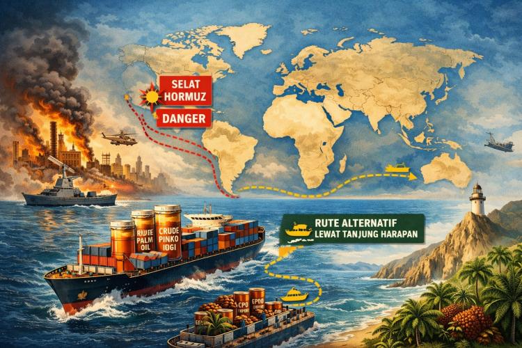 Konflik Timur Tengah Tekan Ekspor Sawit, Indonesia Pilih Rute Alternatif Lewat Tanjung Harapan