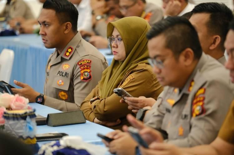 Bupati Siak Ikut Rakor Operasi Lancang Kuning 2026