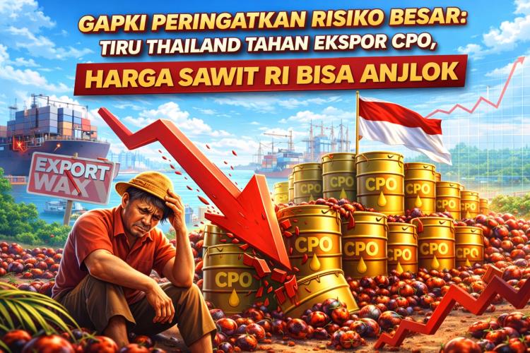 GAPKI: Jika Indonesia Tiru Thailand Tahan Ekspor CPO, Harga Sawit Bisa Terjun Bebas