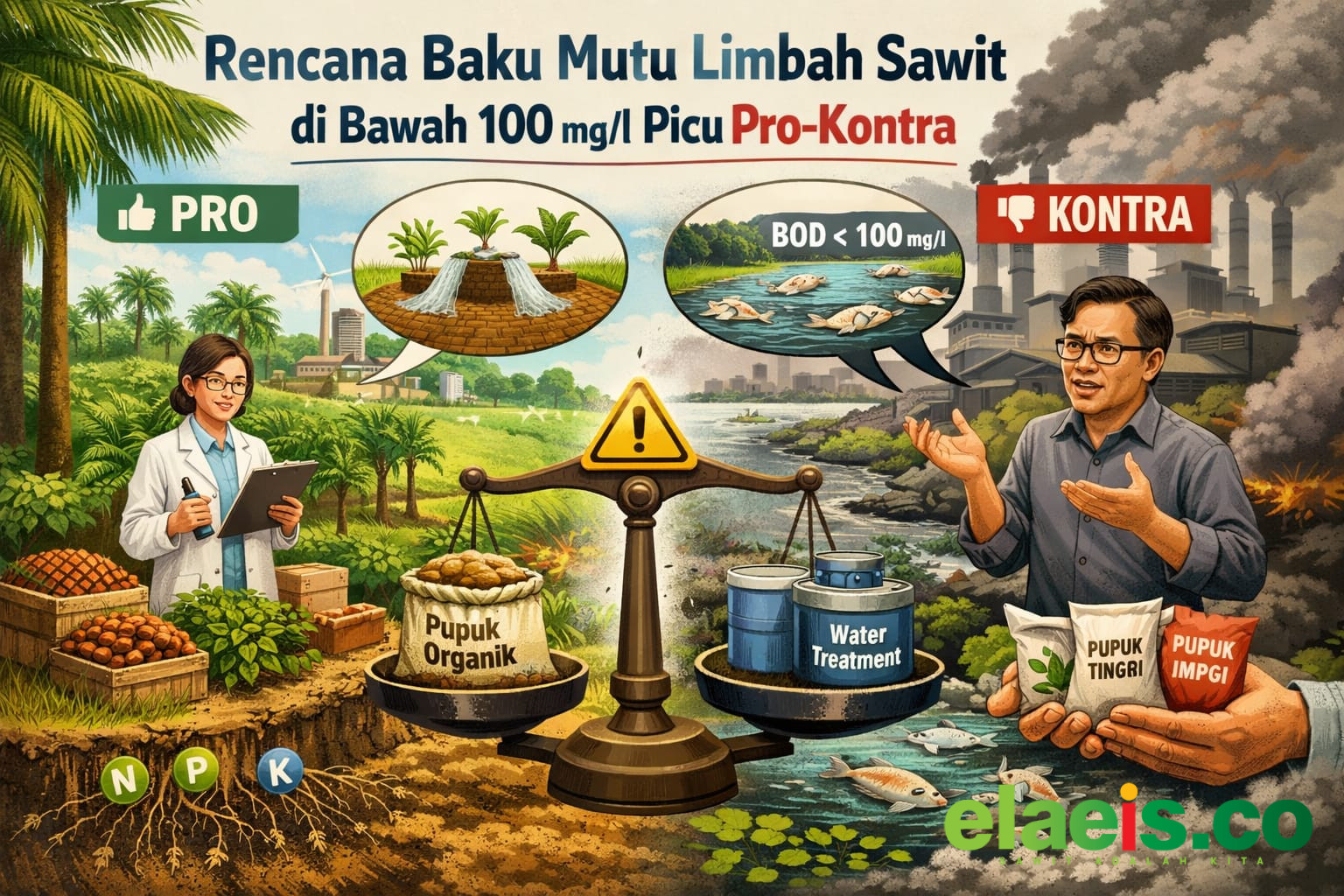 Rencana Baku Mutu Limbah Sawit di Bawah 100 mg/l Picu Pro-Kontra