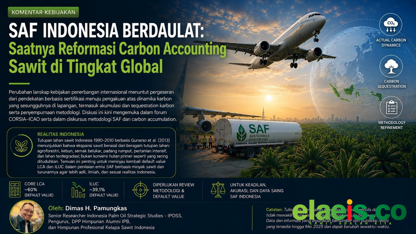 SAF Indonesia Berdaulat: Saatnya Reformasi Carbon Accounting Sawit di Tingkat Global