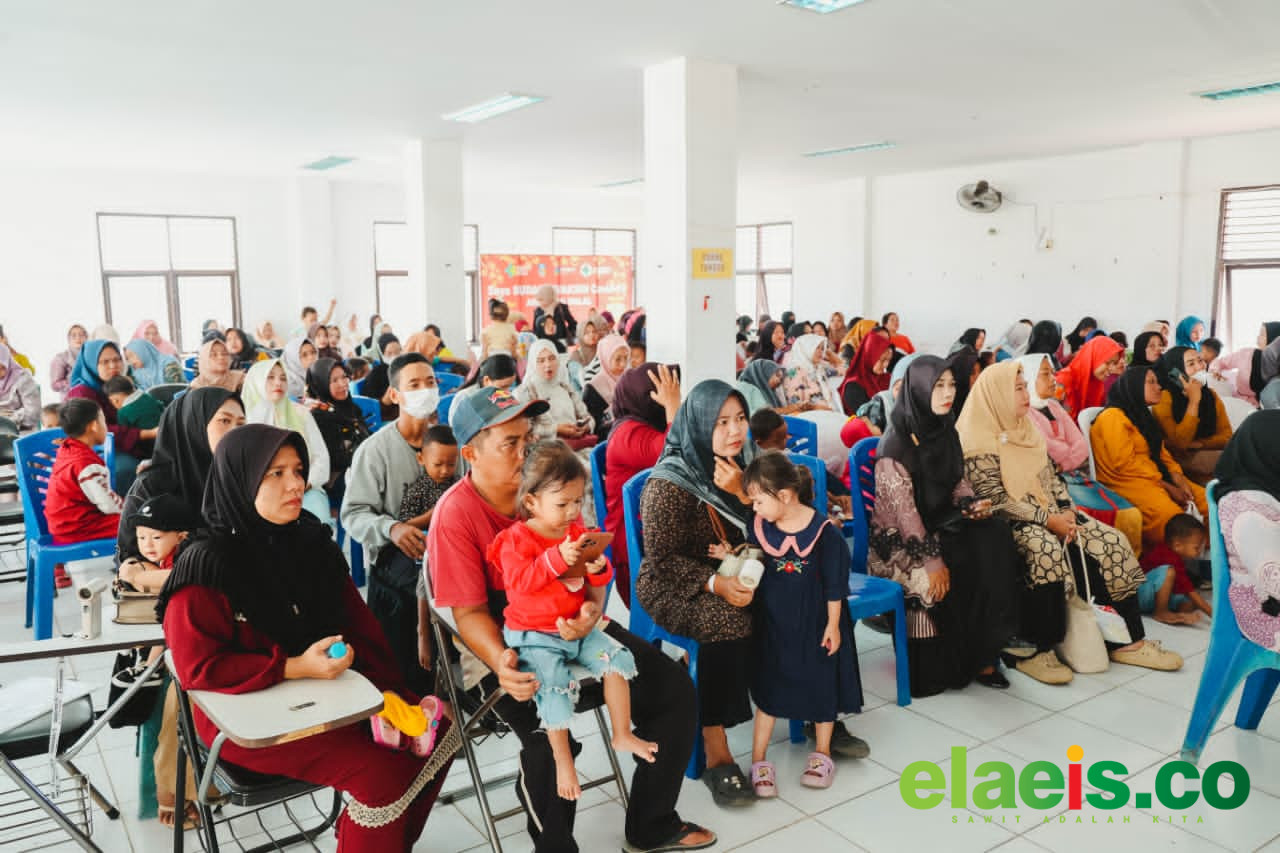 PTPN IV PalmCo Tuntaskan Program Pengentasan Stunting di Rokan Hulu - PTPN IV PalmCo melalui entitasnya di Riau, PTPN IV Regional III merampungkan program bantuan pengentasan stunting bagi 100 anak terindikasi stunting dan gizi buruk di Kabupaten Rokan Hulu yang telah d