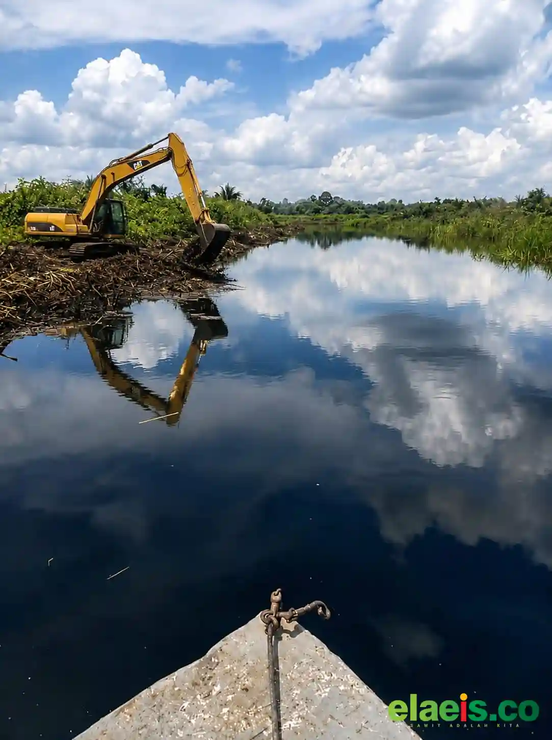 PTPN IV PalmCo Bantu Atasi Persoalan Banjir Empat Desa di Siak