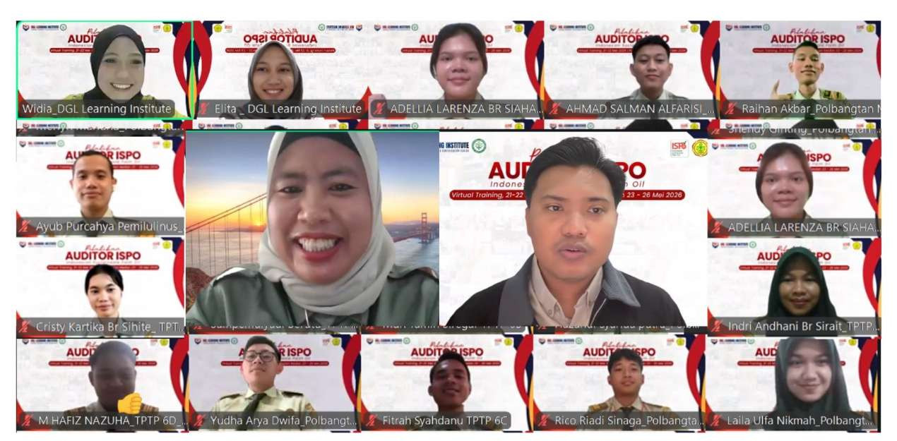 Perkuat Kompetensi SDM Sawit Nasional, DGL Learning Institute Gelar Pelatihan Auditor ISPO Bersama POLBANGTAN Medan - DGL Learning Institute bersama POLBANGTAN Medan menggelar pelatihan Auditor ISPO guna memperkuat kompetensi SDM sawit nasional.