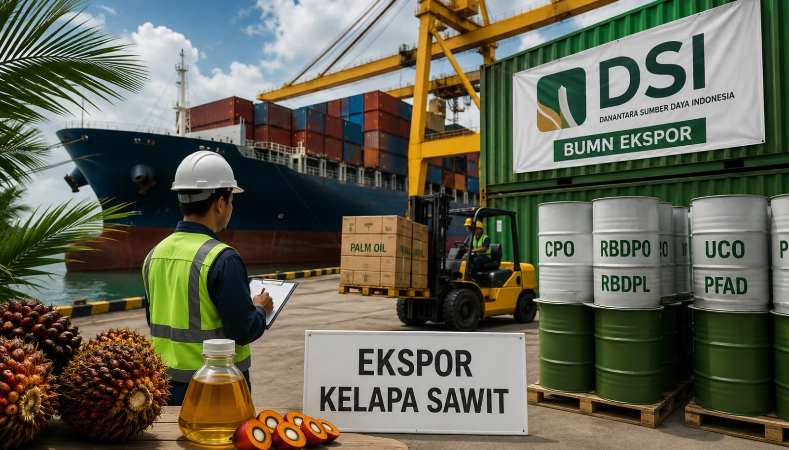 Begini Alur Baru Ekspor Sawit Lewat DSI, Eksportir Lama Masih Bisa Beroperasi Hingga Akhir 2026 - Pemerintah resmi menerapkan skema ekspor sawit lewat DSI.