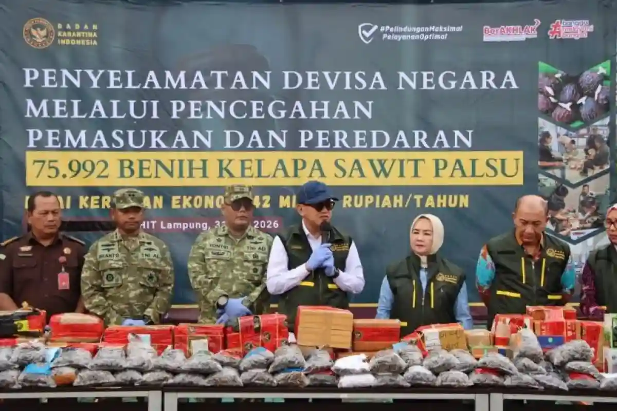 Mengerikan! 75.992 Benih Sawit Ilegal Nyaris Lolos ke Kebun Petani