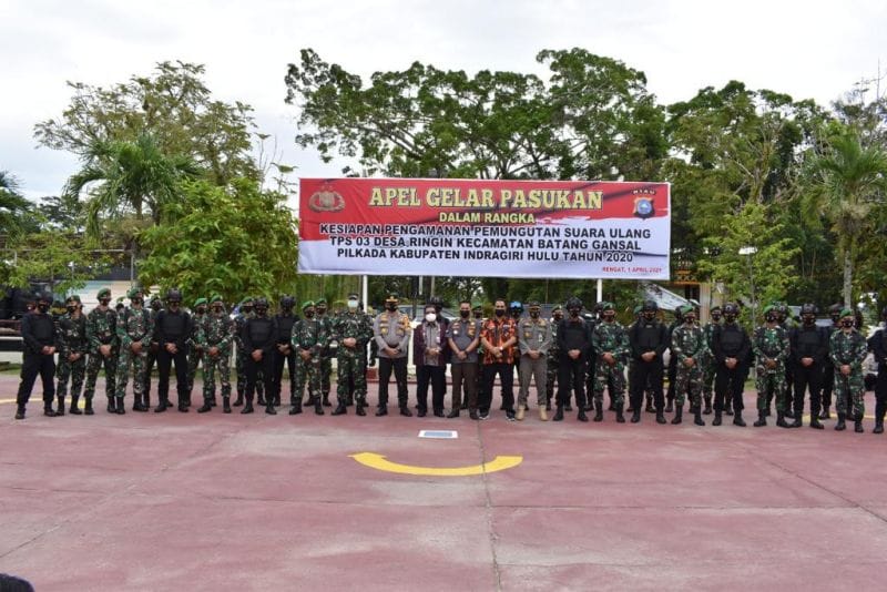 854 Personel TNI/Polri Amankan PSU di Rohul dan Inhu